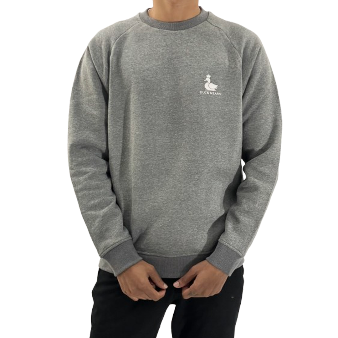 Grey Fleece Sweatshirt for Men.